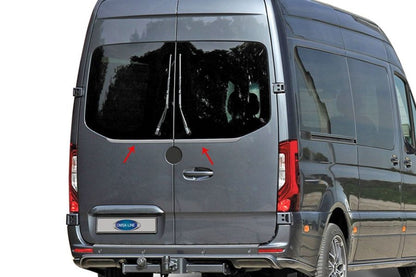 Edge of the rear glass (2 pcs., stainless steel) for Mercedes Sprinter W907/W910 2018↗ - image 1
