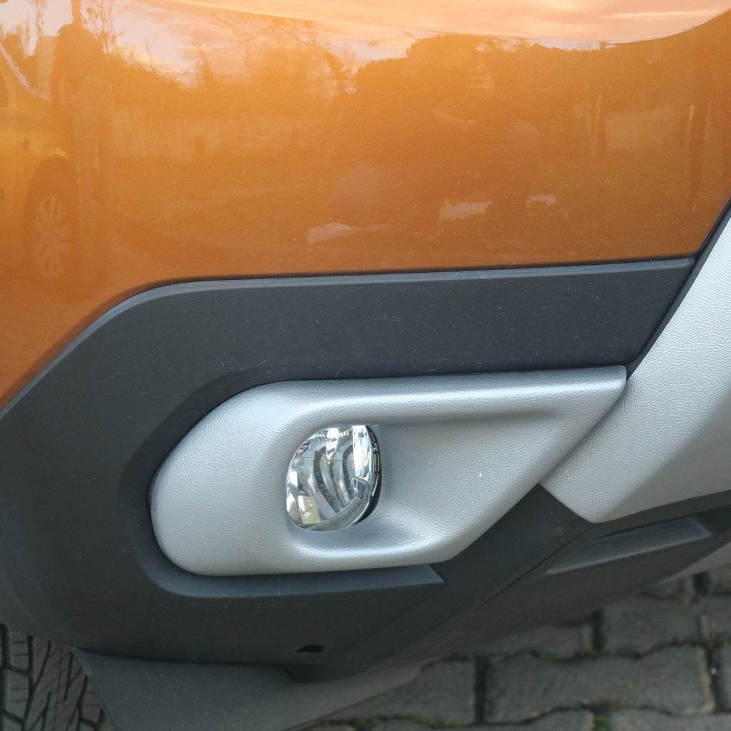 Covers for fog lights (ABS, grey) for Dacia Duster 2018-2024 - Reelken Auto