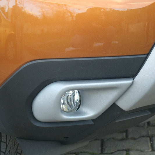 Covers for fog lights (ABS, grey) for Dacia Duster 2018-2024 - Reelken Auto