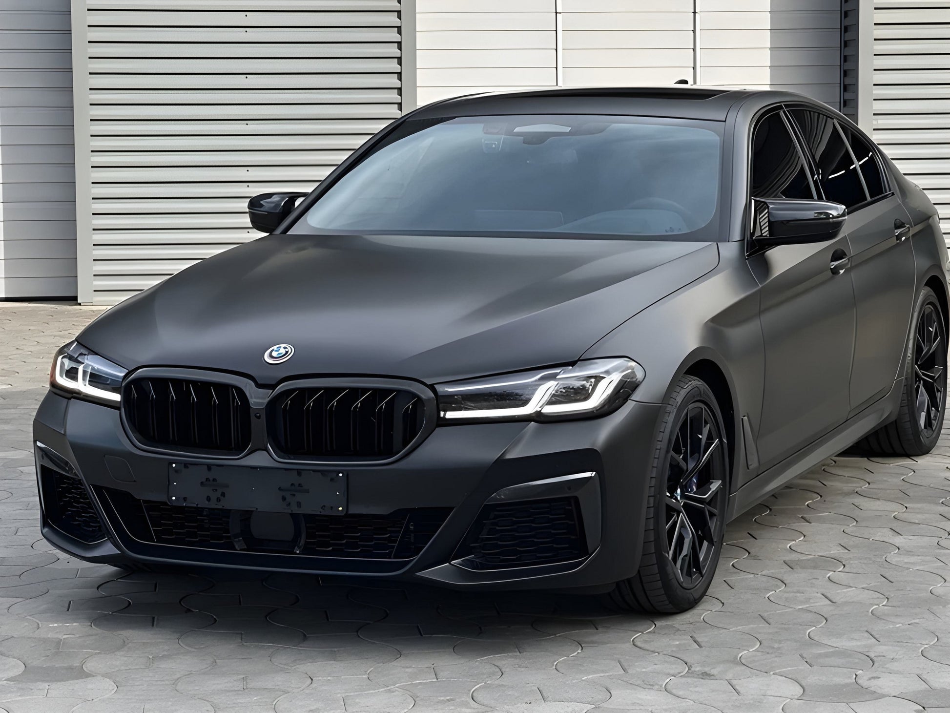 M-Look Grilles V1 (2021+, Matte Black) for BMW 5 Series G30/G31 2017-2023 - image 1