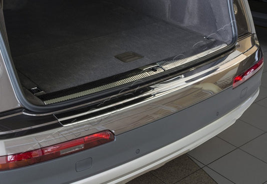 Rear bumper protector OmsaLine (stainless steel) for Audi Q7 2015–2026 - image 2