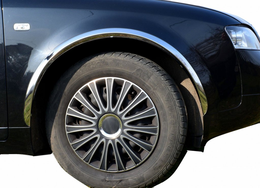 Fender flares (4 pcs, stainless steel) for Audi A4 B6 2000-2004 - image 1