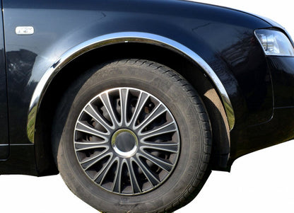 Fender flares (4 pcs, stainless steel) for Audi A4 B6 2000-2004 - image 1