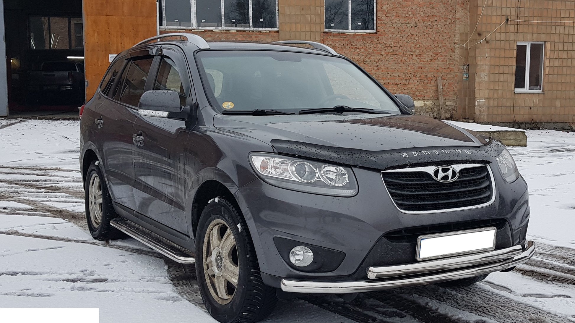 Front Bull Bar ST014 (Stainless Steel) for Hyundai Santa Fe 2 2006-2012 - image 3