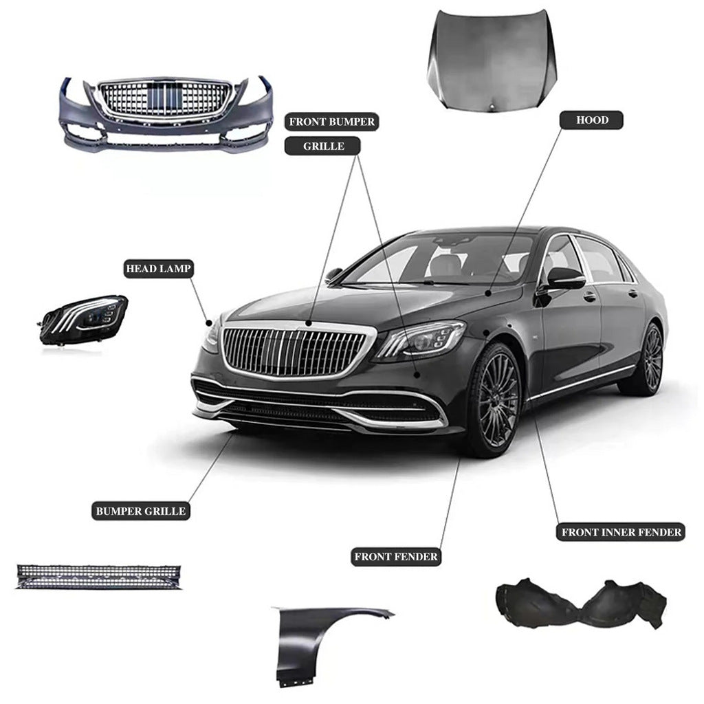Facelift Kit to X222 Maybach S600 for Mercedes S-сlass W221 2005-2013 - image 3