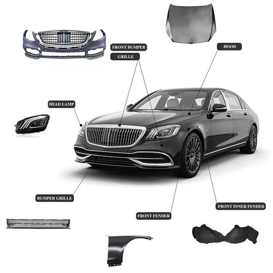 Facelift Kit to X222 Maybach S600 for Mercedes S-сlass W221 2005-2013 - image 2