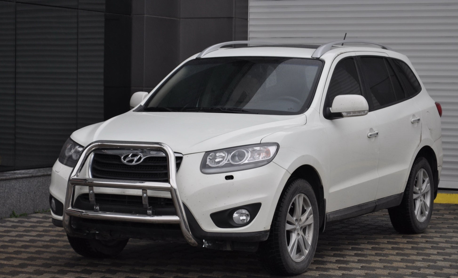 Bull Bar WT018 (Stainless Steel) for Hyundai Santa Fe 2 2006-2012 - image 1