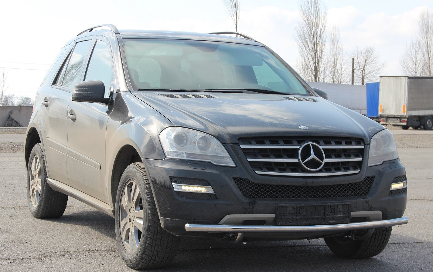 Front Bar ST008 (Stainless Steel) for Mercedes ML W164 2005-2011 - image 2