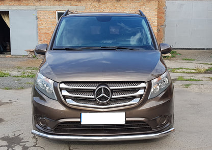 Front Bar ST008 (Stainless Steel) for Mercedes Vito/V-class W447 2014- - image 1