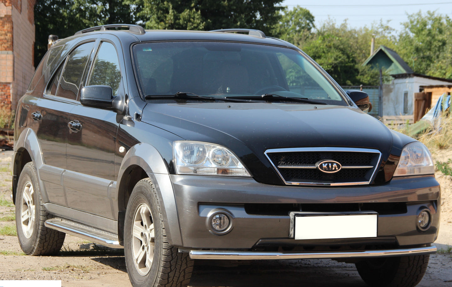 Front Bar ST008 (Stainless Steel) for Kia Sorento I BL 2002-2009 - image 2