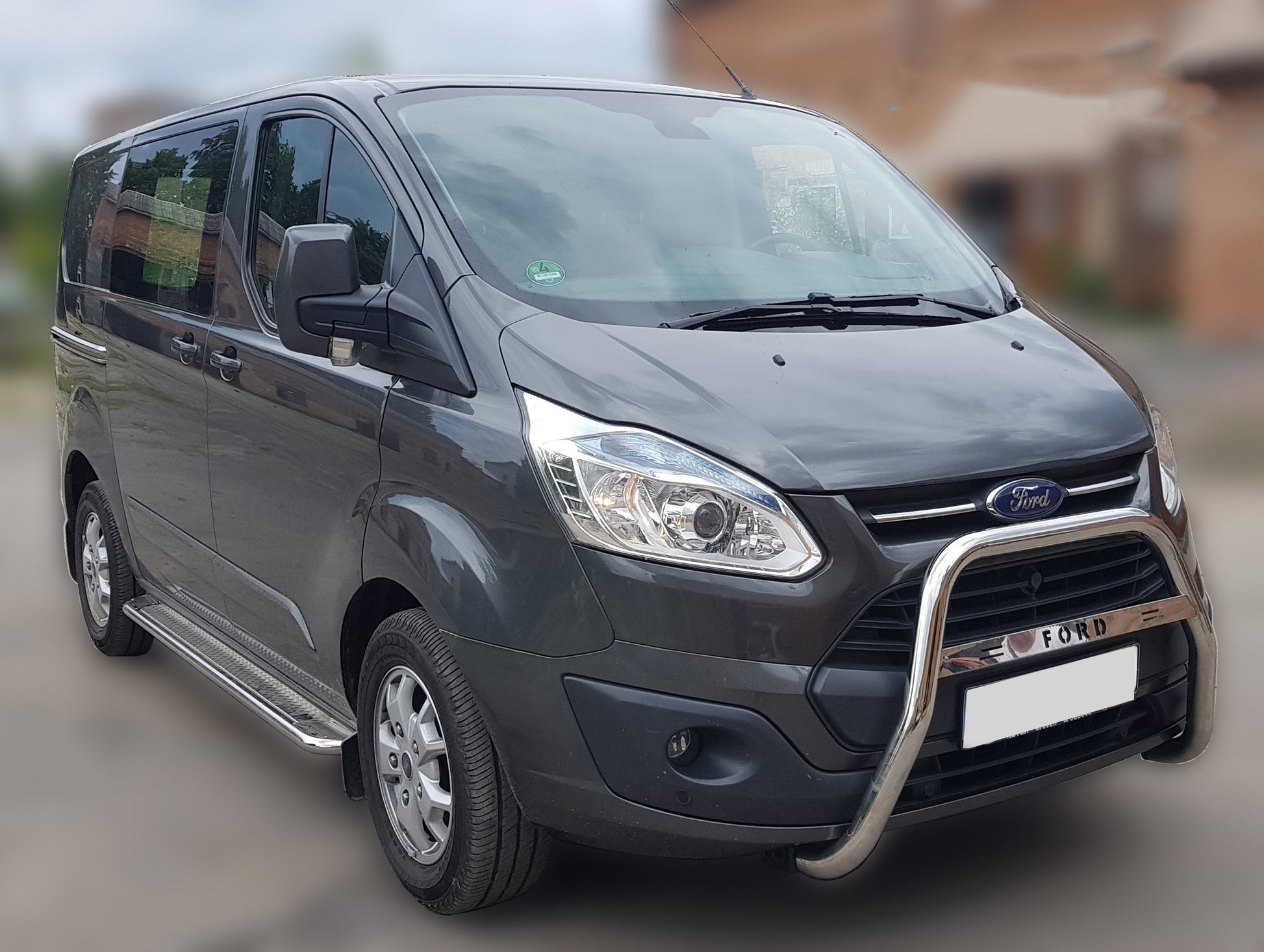 Bull Bar WT006 F1-55 (Stainless Steel) for Ford Custom 2013-2022 - image 2