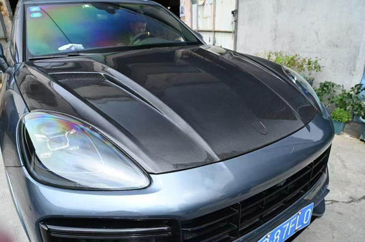Hood (carbon) for Porsche Cayenne 2018↗ - Reelken Auto