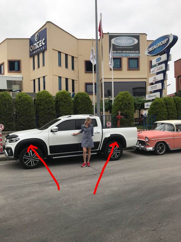Fender flares (painted) for Mercedes X class - Reelken Auto