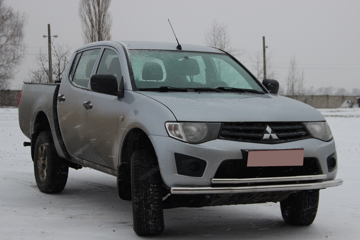 Front Bull Bar ST014 (Stainless Steel) for Mitsubishi L200 2006-2015 - image 3