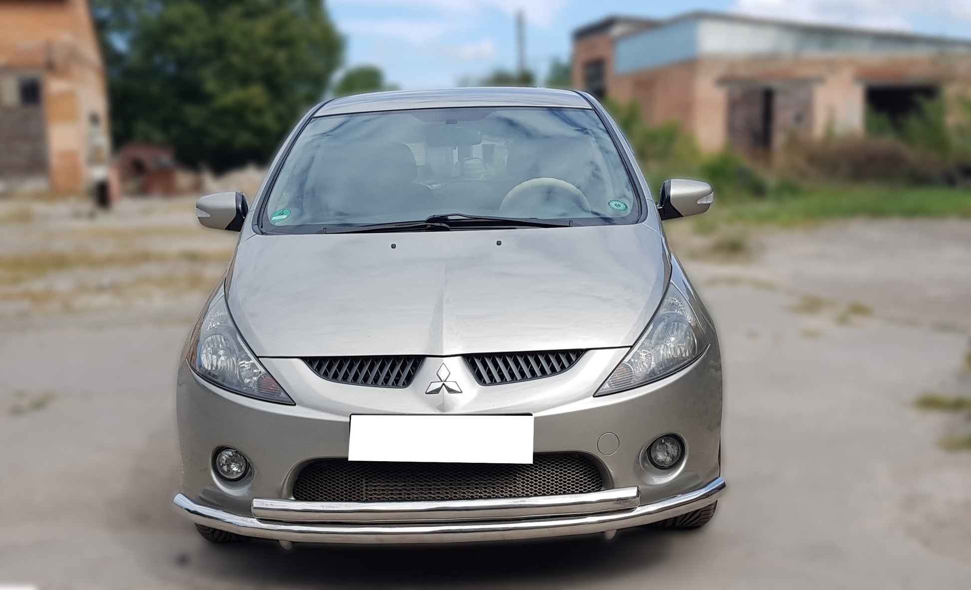 Front Bull Bar ST014 (Stainless Steel) for Mitsubishi Grandis 2003-2011 - image 1
