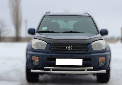 Front bumper guard ST014-1 (stainless steel) for Toyota Rav 4 2001-2005 - image 1