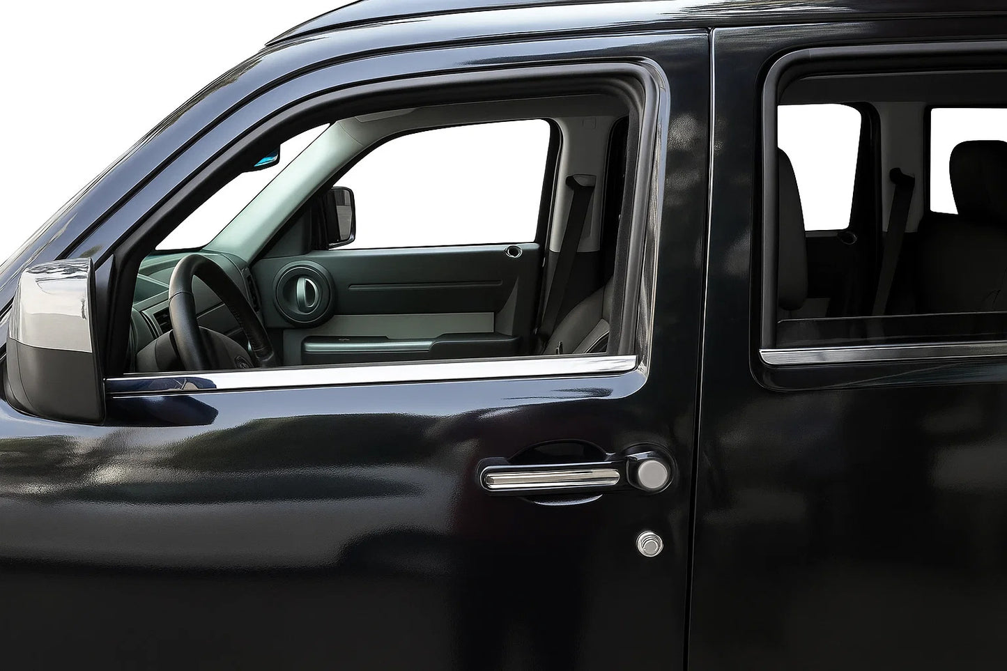 Stainless Steel Door Handle Covers for Jeep Wrangler 2007-2017 - image 1