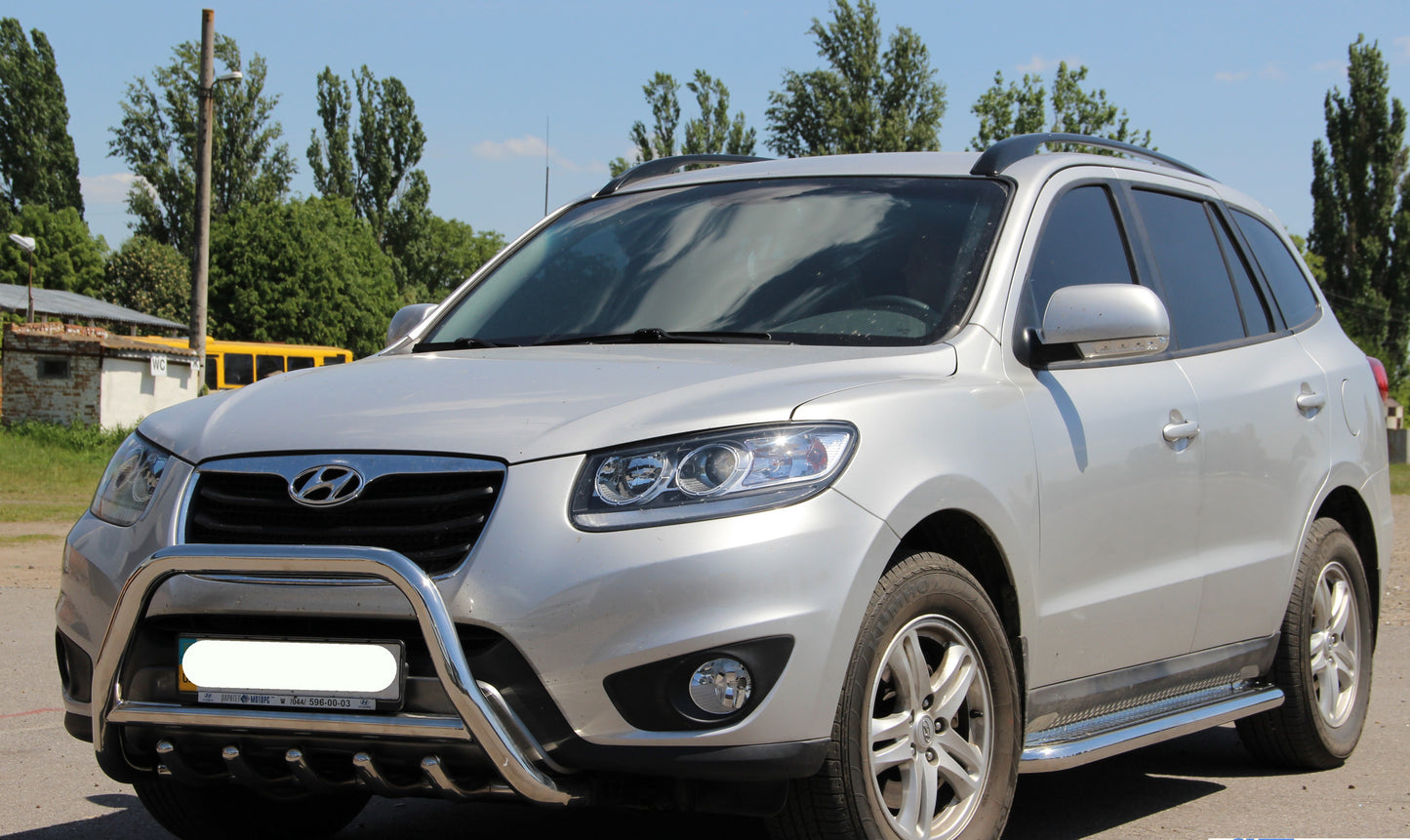 Bull Bar WT003 (Stainless Steel) for Hyundai Santa Fe 2 2006-2012 - image 4