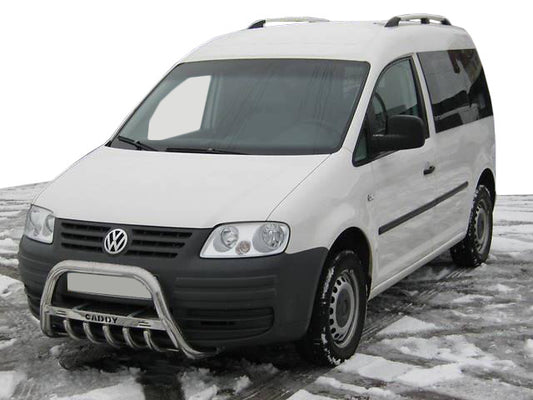 The WT003 bumper guard (stainless) for Volkswagen Caddy 2004-2010 - image 1