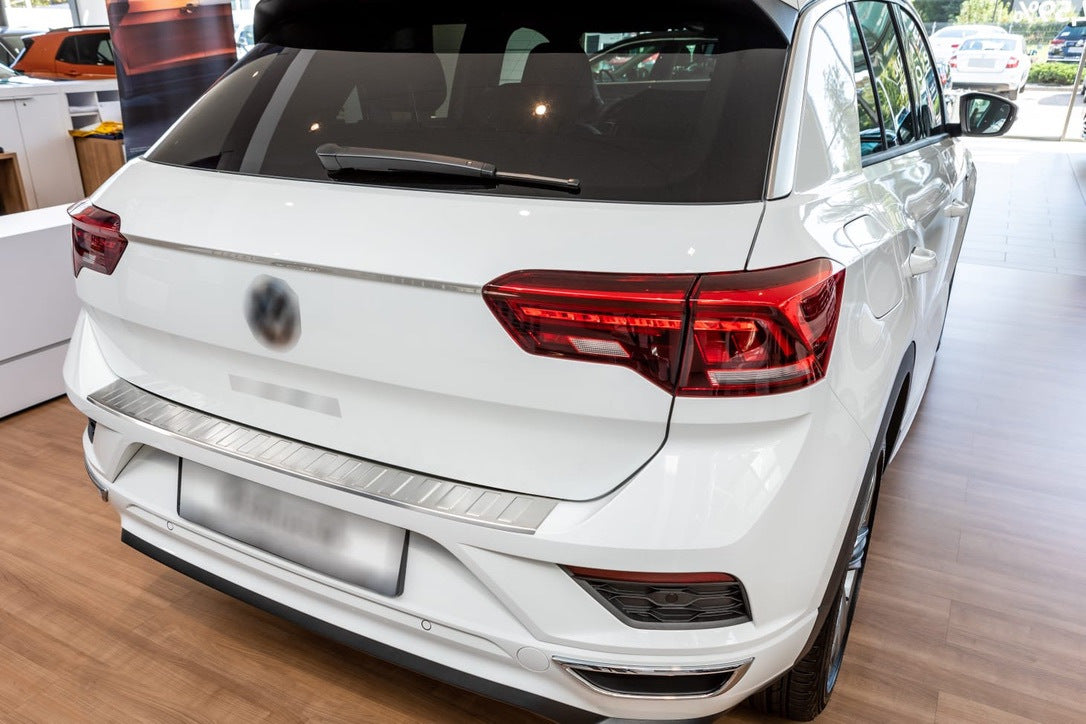 Rear Bumper Protector Carmos Stainless Steel for Volkswagen T-Roc 2017-2025 - image 1