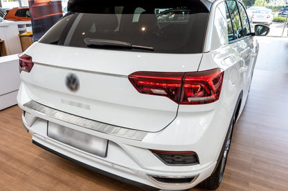 Rear Bumper Protector Carmos Stainless Steel for Volkswagen T-Roc 2017-2025 - image 1
