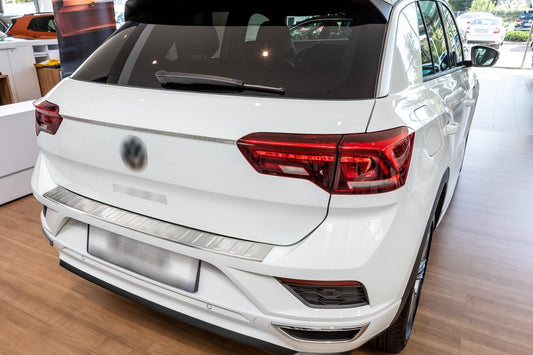 Rear Bumper Protector Carmos Stainless Steel for Volkswagen T-Roc 2017-2025 - image 1
