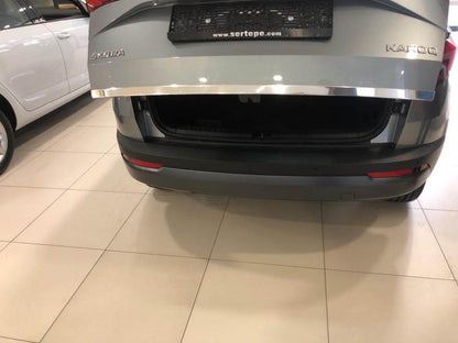 The edge of the trunk (stainless) for Skoda Karoq - Reelken Auto