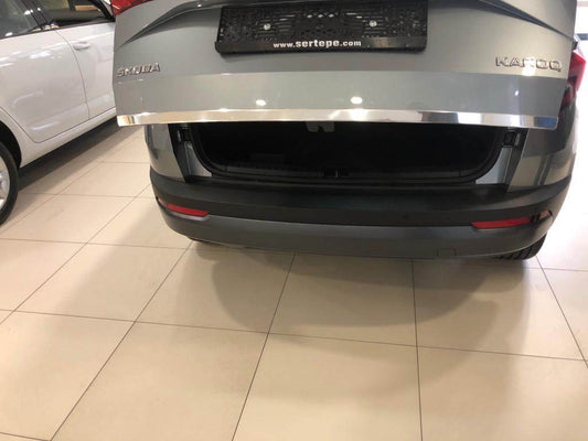The edge of the trunk (stainless) for Skoda Karoq - Reelken Auto