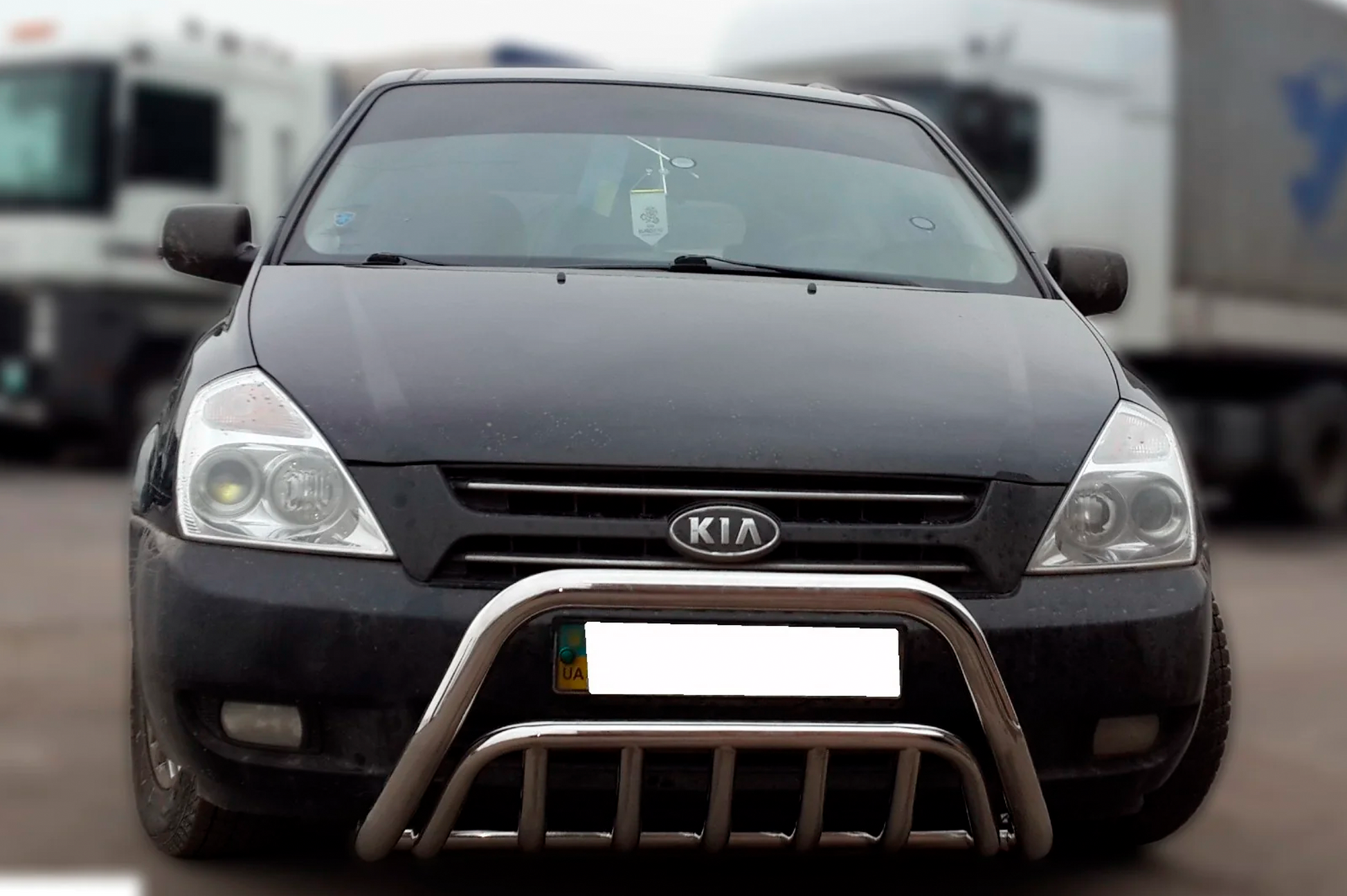 Front Bar WT002 (2006-2013, Stainless Steel) for Kia Carnival 2002-2013 - image 1