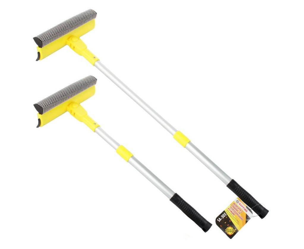 Water dispenser with foam sponge and telescopic handle 50-70 cm SAPFIRE - Reelken Auto