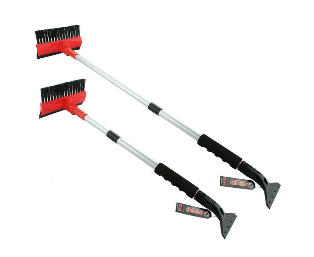 Brush with scraper and telescopic aluminum handle 65-95 cm SF-21 SAPFIRE - Reelken Auto