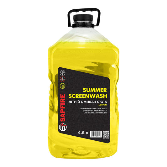 Summer Windshield Washer SAPFIRE Summer Screenwash 4.5L - Lemon - image 1