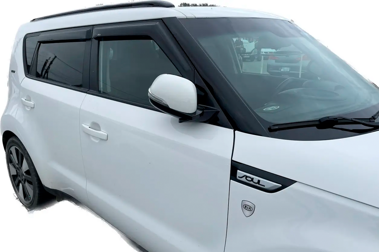 Window Deflectors (4 pcs, HIC) for Kia Soul I 2008-2013 - image 2