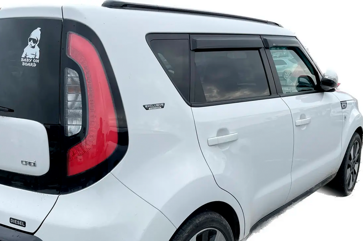 Window Deflectors (4 pcs, HIC) for Kia Soul I 2008-2013 - image 1