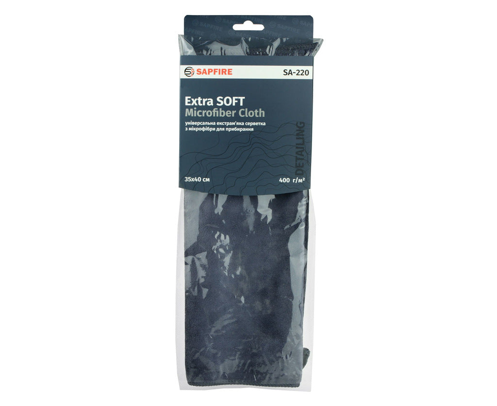 Universal extra soft microfiber cloth 35x40 cm SA-220 SAPFIRE - image 3