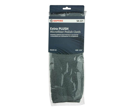 Plush microfiber cloth 35x40 cm SA-221 SAPFIRE - Reelken Auto