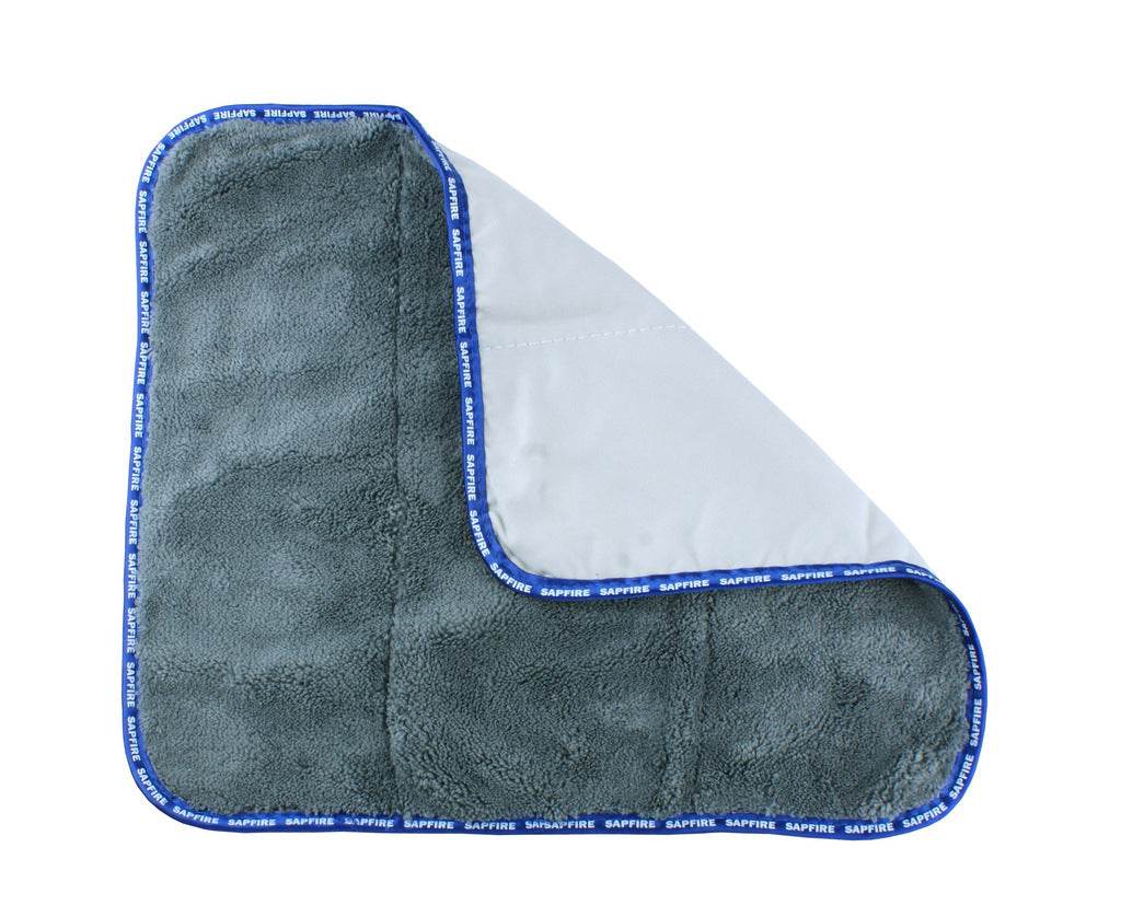 Double-sided cloth made of microfiber and artificial suede 35x40 cm SA-226 SAPFIRE - Reelken Auto