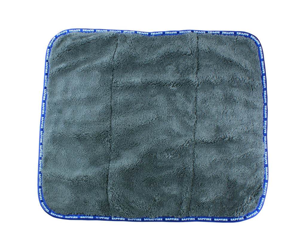Double-sided cloth made of microfiber and artificial suede 35x40 cm SA-226 SAPFIRE - Reelken Auto
