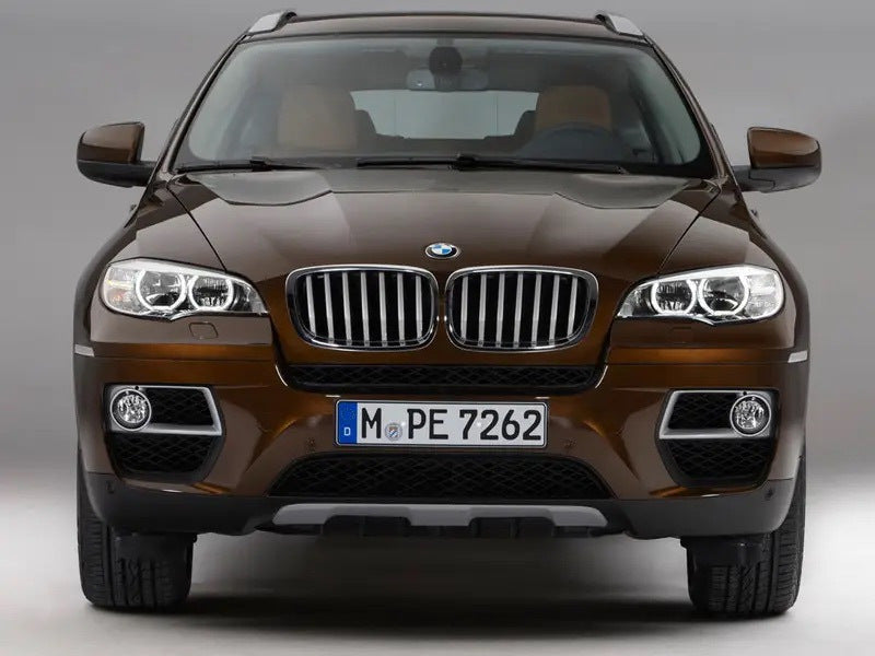 Front and rear bumper extensions (2 pcs) for BMW X6 E-71 2008-2014 - image 4