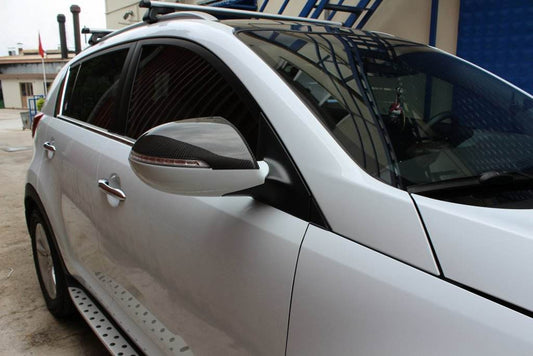 Lining the mirrors (2 pieces, carbon fiber) for Kia Sportage 2010-2015 - Reelken Auto