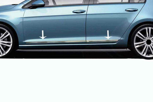 Door moldings (4 pcs., stainless steel) for Volkswagen Tiguan 2007-2016 - Reelken Auto