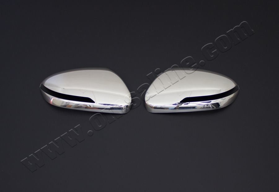 Mirror Covers V2 (2 pcs, Stainless Steel) for Hyundai I-20 2014-2020 - image 2