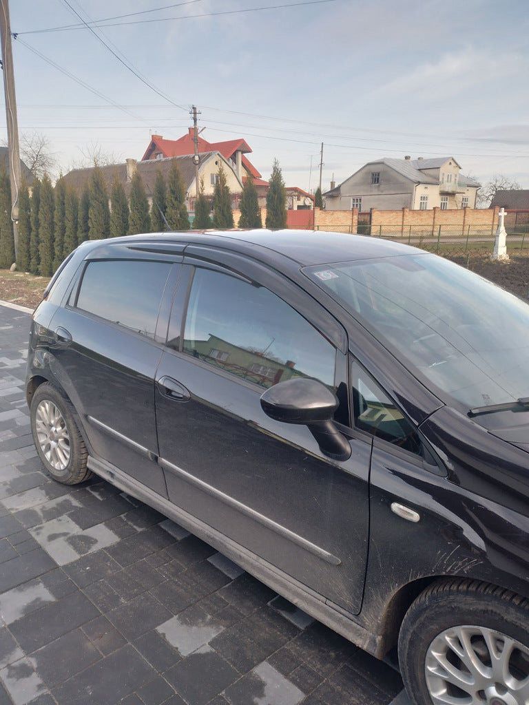 Window Deflectors (4 pcs, Sunplex Sport) for Fiat Punto Grande/EVO 2006-2018 - image 2