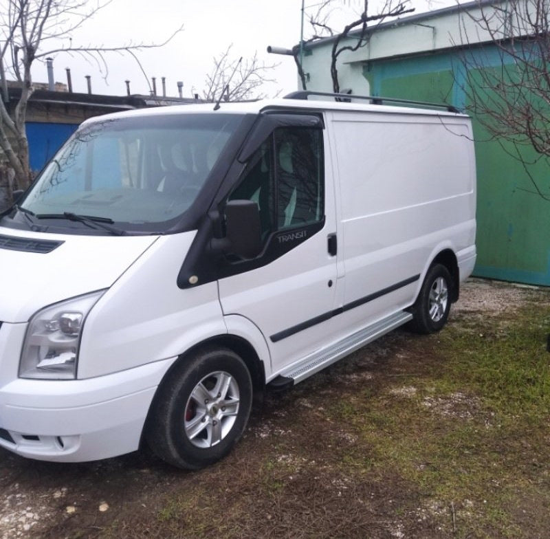 Black Roof Rails for Ford Transit 2000-2014 - image 6
