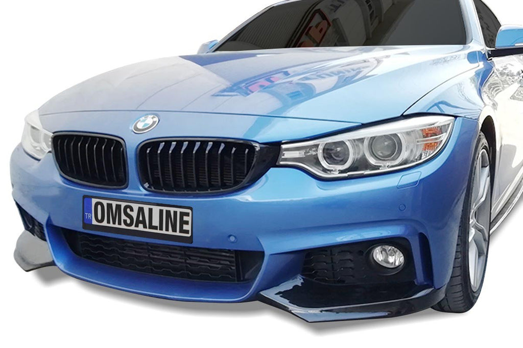 Front bumper lip Flap for M-Sport, black for BMW 4 Series F-32 2012-2020 - image 1