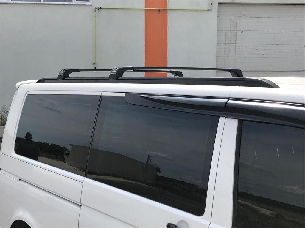 Integrated Roof Rails (black) for Volkswagen T5 Multivan 2003–2010 - image 10