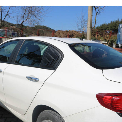 Covers on the rear windows EuroCap (2 pcs., ABS) for Fiat Tipo 2016↗ year - Reelken Auto