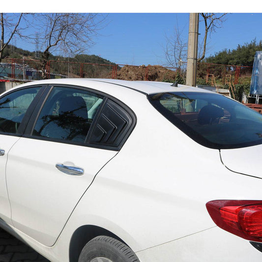Covers on the rear windows EuroCap (2 pcs., ABS) for Fiat Tipo 2016↗ year - Reelken Auto