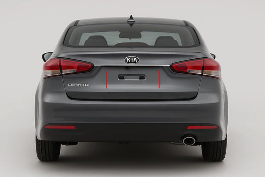 Chrome trim above license plate for Sedan (stainless steel) for Kia Cerato 3 2013-2018 - image 1