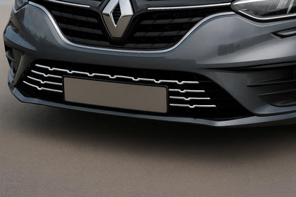 Rear bumper protector trims 2021+ (7 pcs, stainless steel) for Renault Megane IV 2016-2025 - image 1